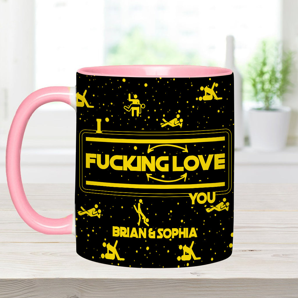 I F*cking Love You - Personalized Accent Mug - Gift For Couples NL122