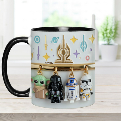 Stwa Galaxy Star Characters - Personalized Accent Mug - Gift For Movie Fans NL122