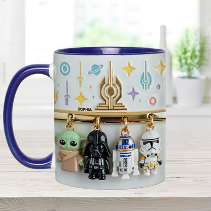 Stwa Galaxy Star Characters - Personalized Accent Mug - Gift For Movie Fans NL122