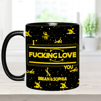 I F*cking Love You - Personalized Accent Mug - Gift For Couples NL122