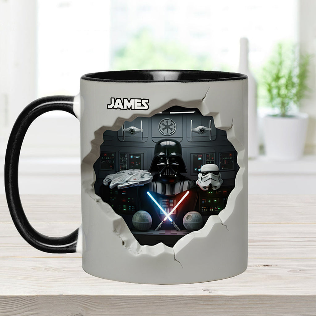 Stwa Welcome To The Dark Side In Galaxy Star - Personalized Accent Mug - Gift For Movie Fans NL122
