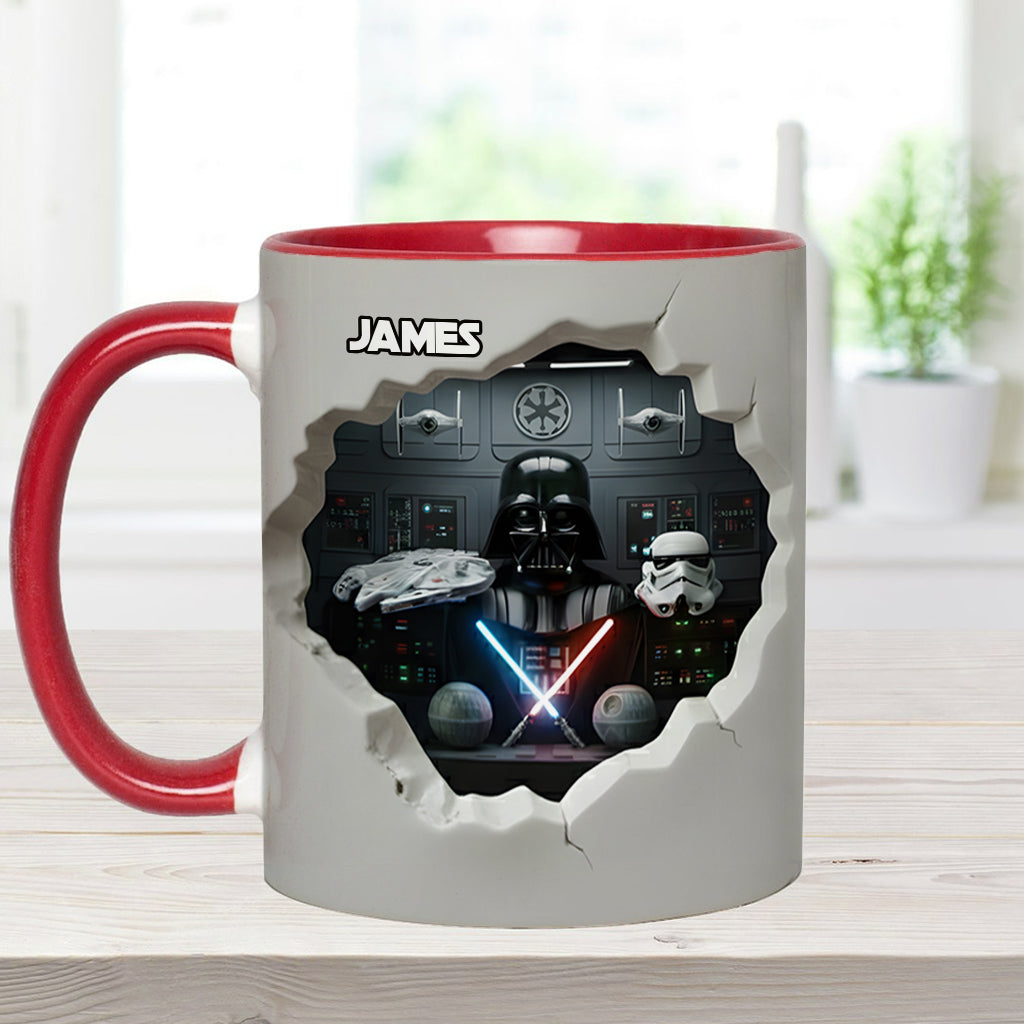 Stwa Welcome To The Dark Side In Galaxy Star - Personalized Accent Mug - Gift For Movie Fans NL122