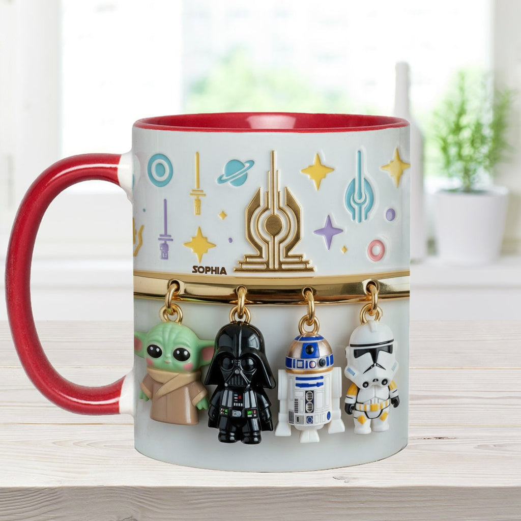 Stwa Galaxy Star Characters - Personalized Accent Mug - Gift For Movie Fans NL122