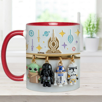 Stwa Galaxy Star Characters - Personalized Accent Mug - Gift For Movie Fans NL122