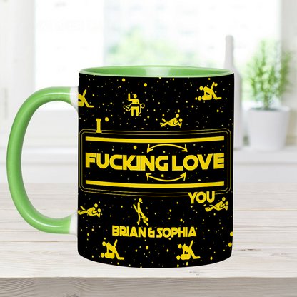 I F*cking Love You - Personalized Accent Mug - Gift For Couples NL122