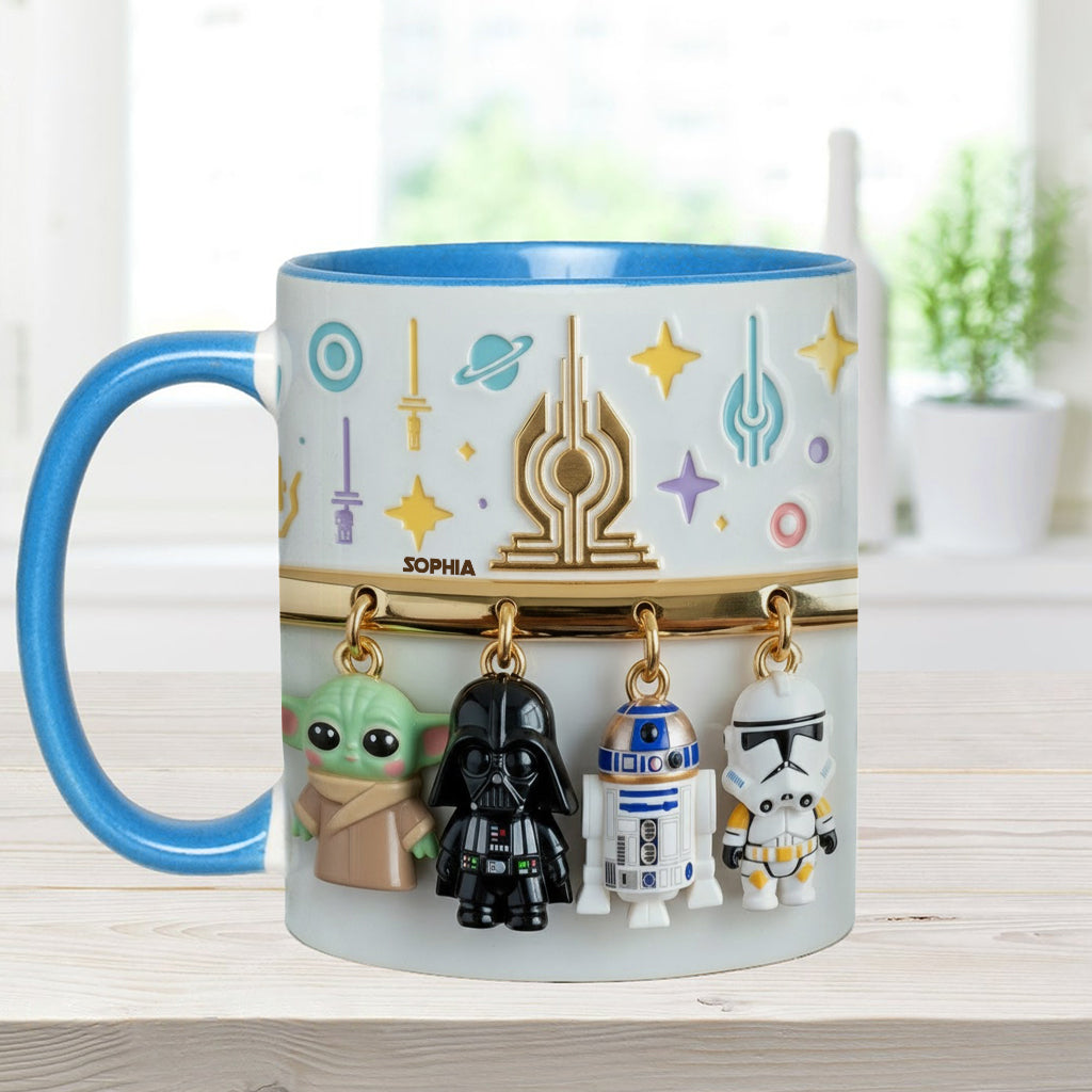 Stwa Galaxy Star Characters - Personalized Accent Mug - Gift For Movie Fans NL122