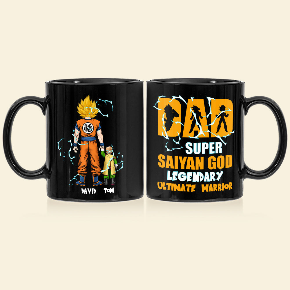 The Power Of Family 03QHDT051223HH Personalized Coffee Black Mug, Gifts For Dad