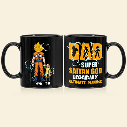 The Power Of Family 03QHDT051223HH Personalized Coffee Black Mug, Gifts For Dad
