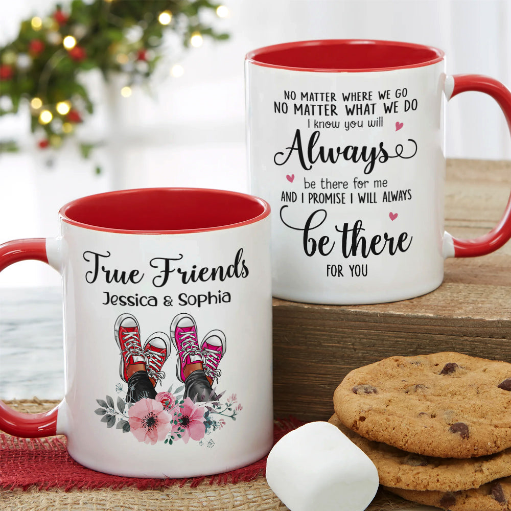 True Friends Personalized Mug, Gift For Friends