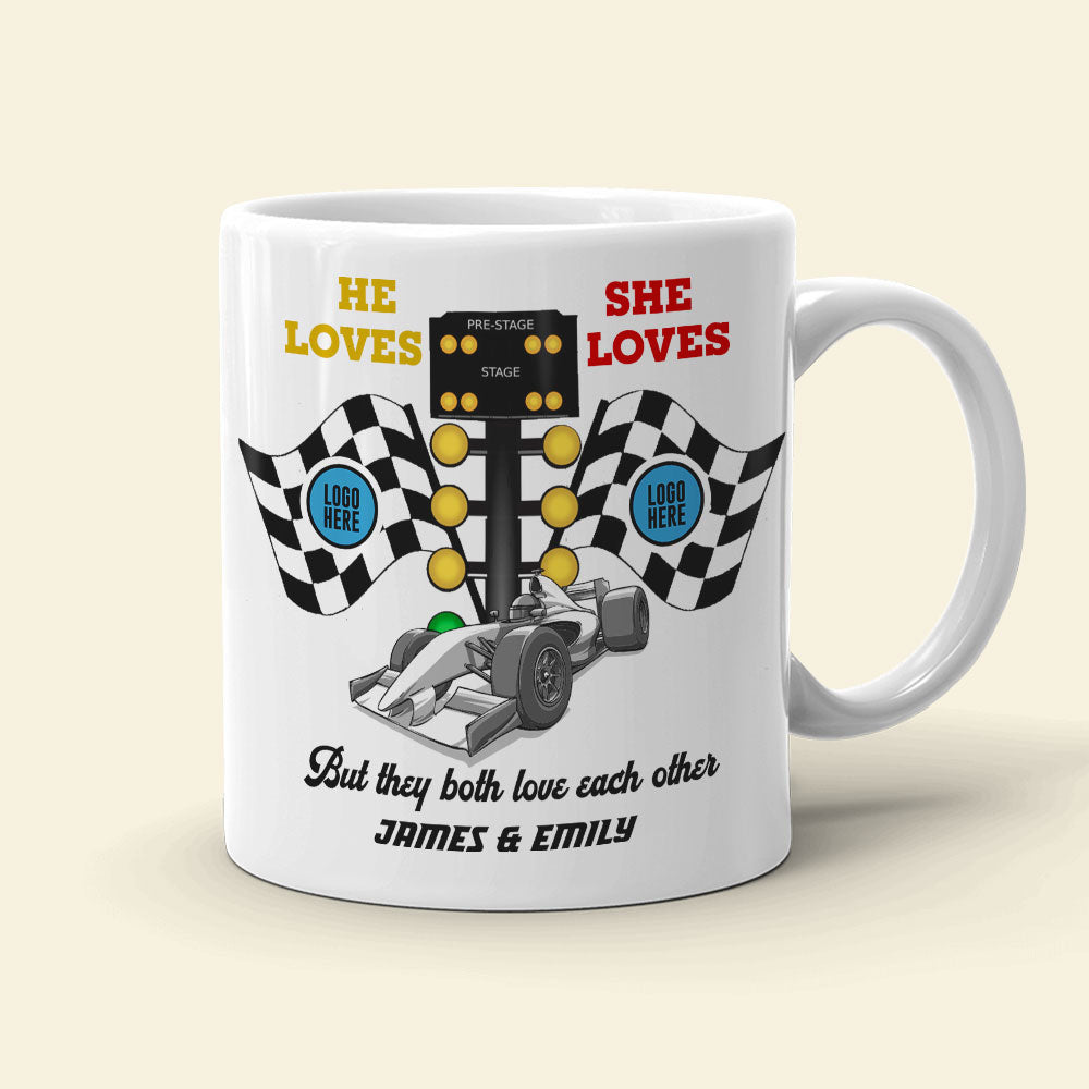 But They Both Love Each Other, Couple Gift, Personalized Mug, Racing Couple Mug 03HUTI091023