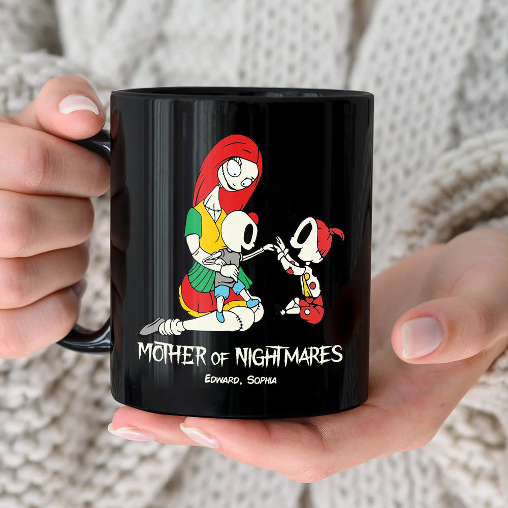Father And Children 02QHDT230323 Personalized Black Coffee Mug