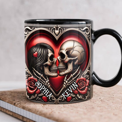 Personalized Gifts For Skull Couple Coffee Mug 03ohti041224