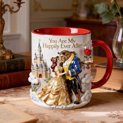 DSNY You Are My Happily Ever After - Personalized Accent Mug - Gift For Couple, Fan Movies HH01
