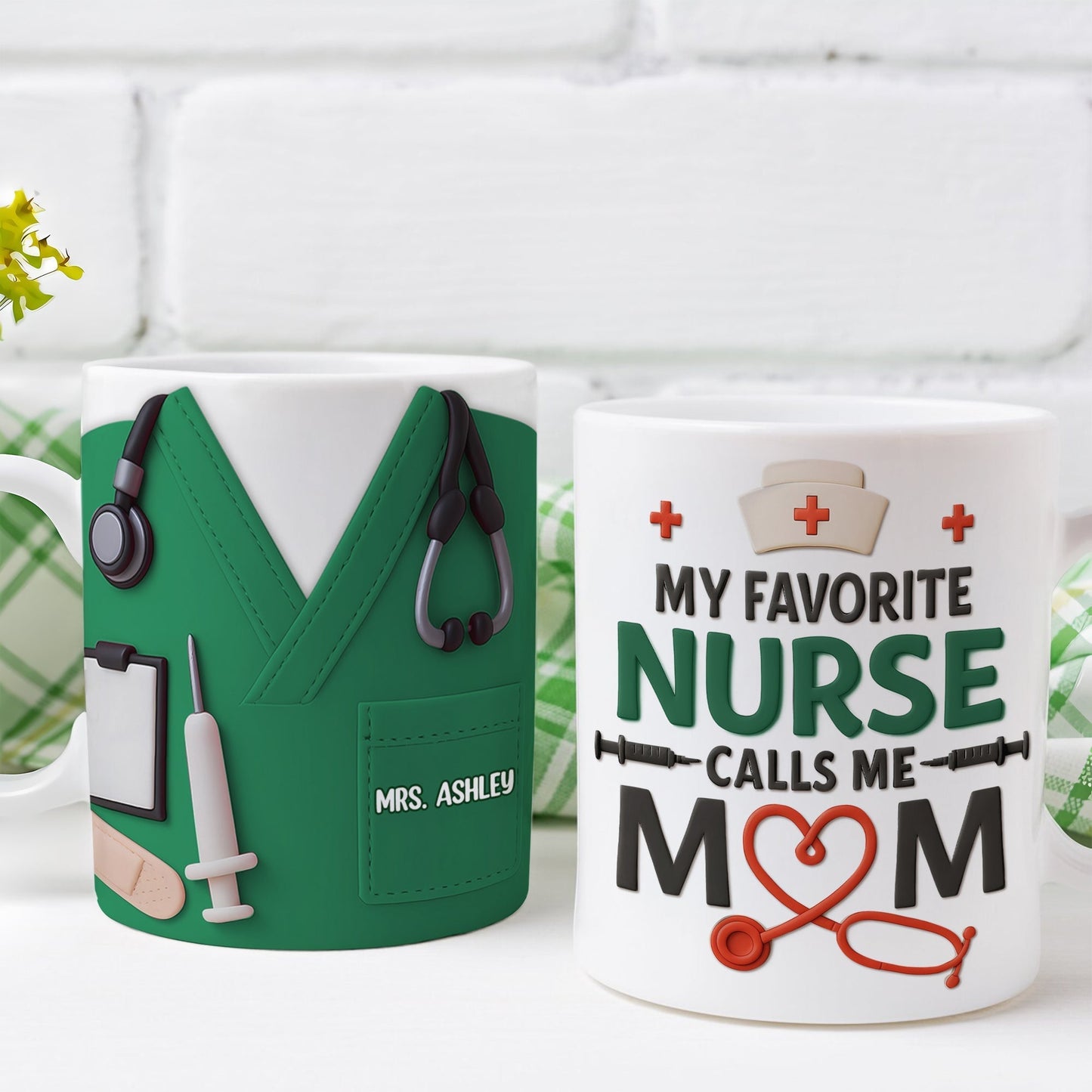 Personalized Gifts For Nurse Mom Mug Calls Me Nurse Mom 03OHTI040425