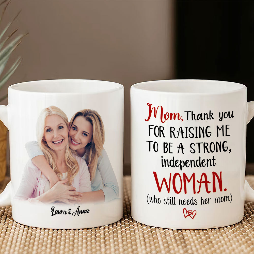 Custom Photo Gifts For Mothers Coffee Mug Mom Thank You For Raising Me