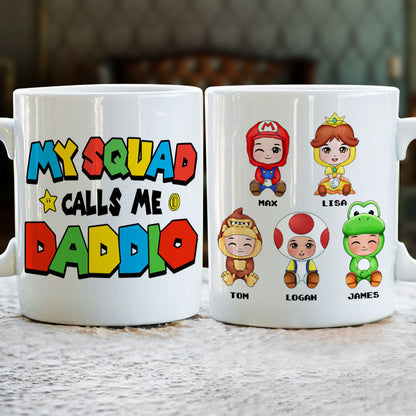 Dad Little Squad 04huti300523hh Personalized Coffee Mug