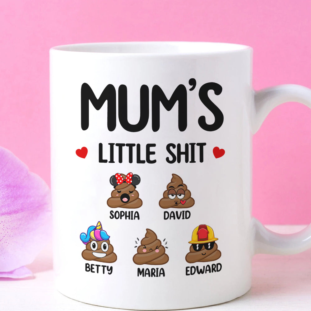 Family Funny Kids, Mom And Children White Mug 02DTDT100323