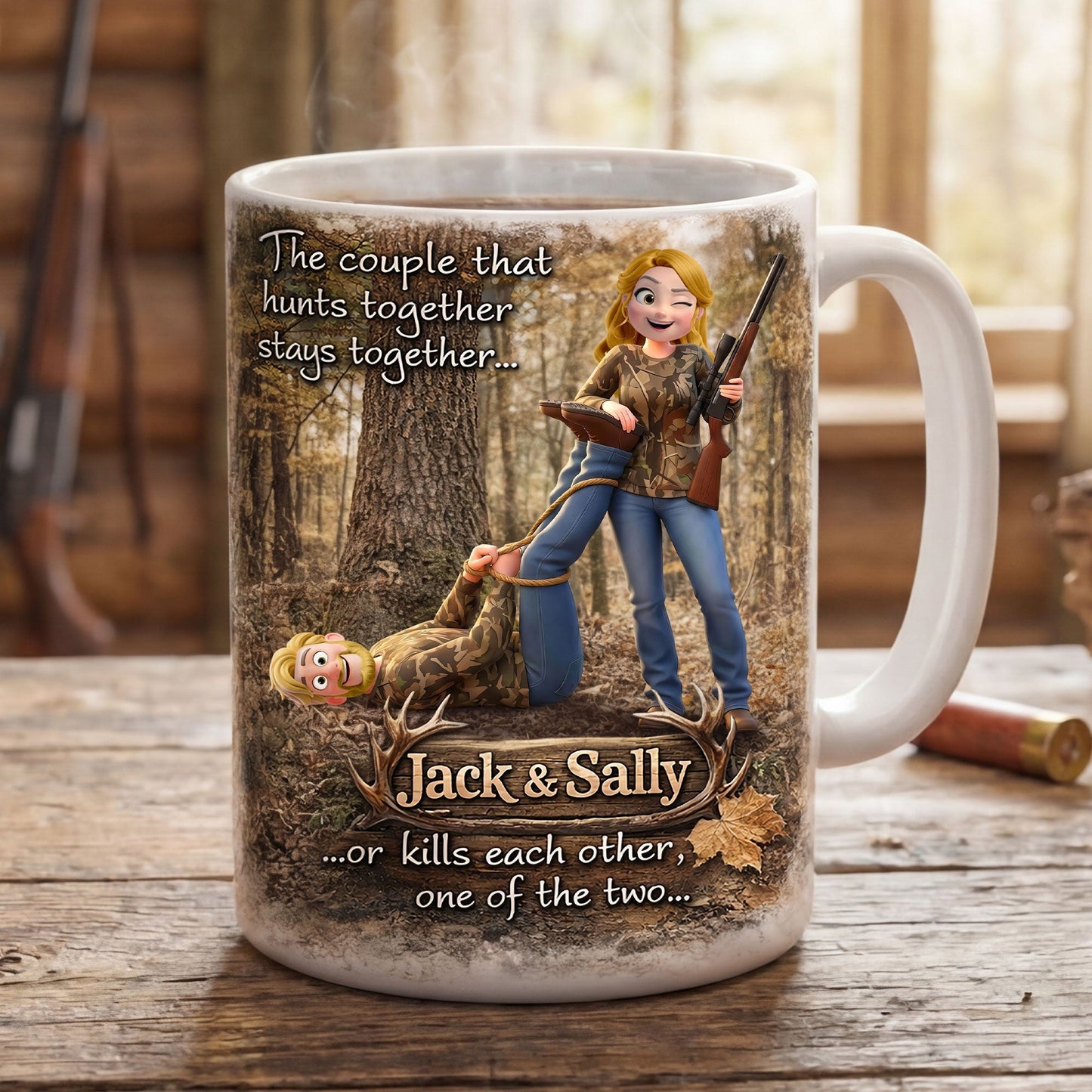Hunting Couple Coffee Mug - Personalized Gifts For Couple 03huti270126