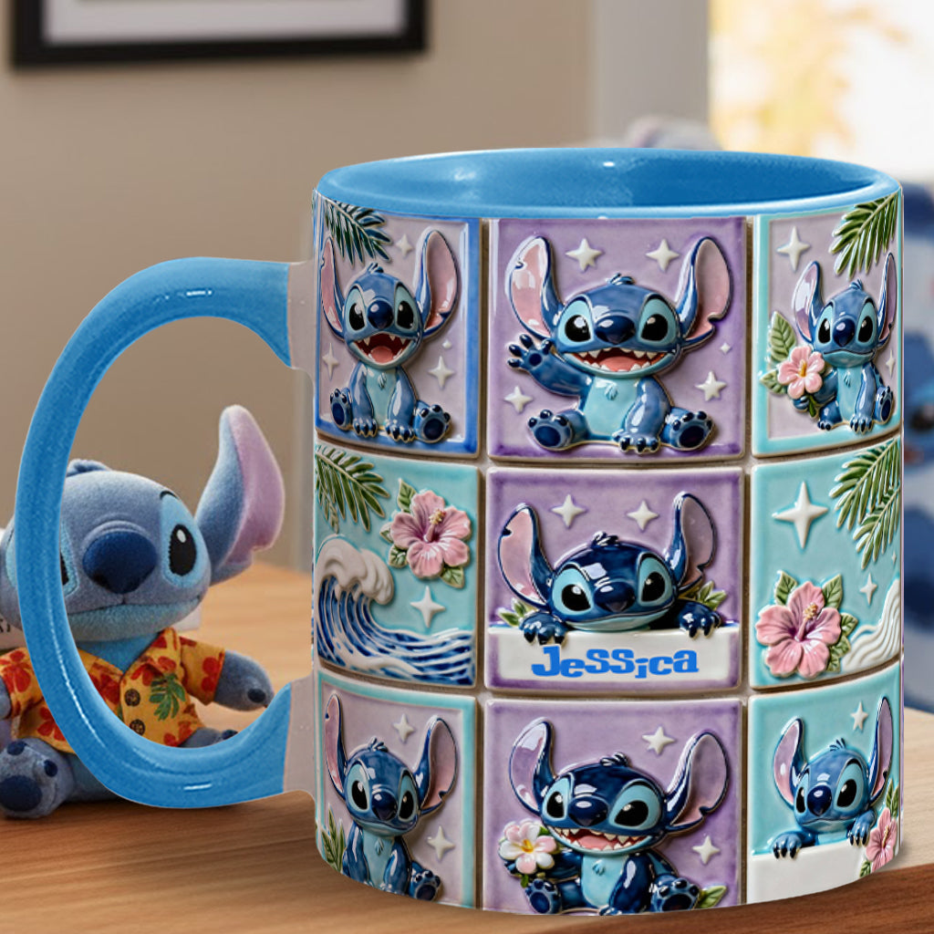 Sti Ohana Mans Family - Personalized Accent Mug - Christmas Gift For Movie Fans NL122