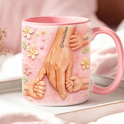 Hold Hand Coffee Accent Mug - Personalized Gifts For Mother's Day 01huti090126