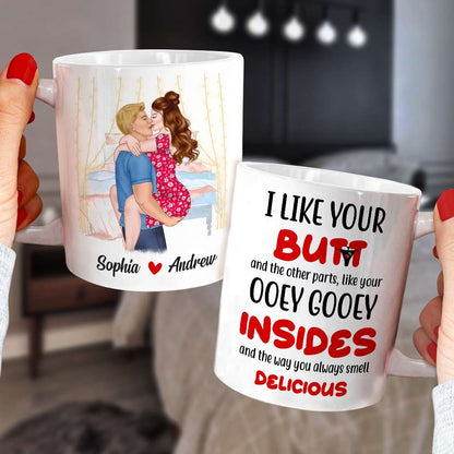 I Like You, Personalized Couple Make Love Mug 03DNDT060323TM