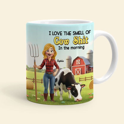 Cow Farmer Coffee Mug - Personalized Gifts For Farmer Coffee Mug 04NATI251125
