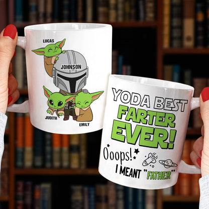 Best Farter Ever Ooops Mean Father Personalized White Mug, Gift For Father