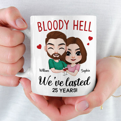 Bloody Hell, Gift For Couple, Personalized Mug, Hugging Couple Gift, Anniversary Gift