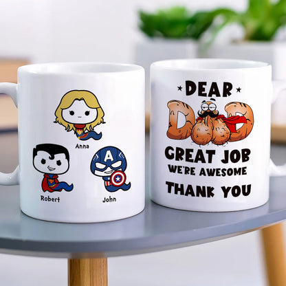 We're Awesome Sperm Dad Gift Mug 01QHLI060523TM White Mug