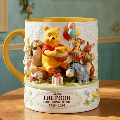 DSNY 100th Anniversary Honey Bear With Friends - Personalized Accent Mug - Gift For Fan Movies HH01