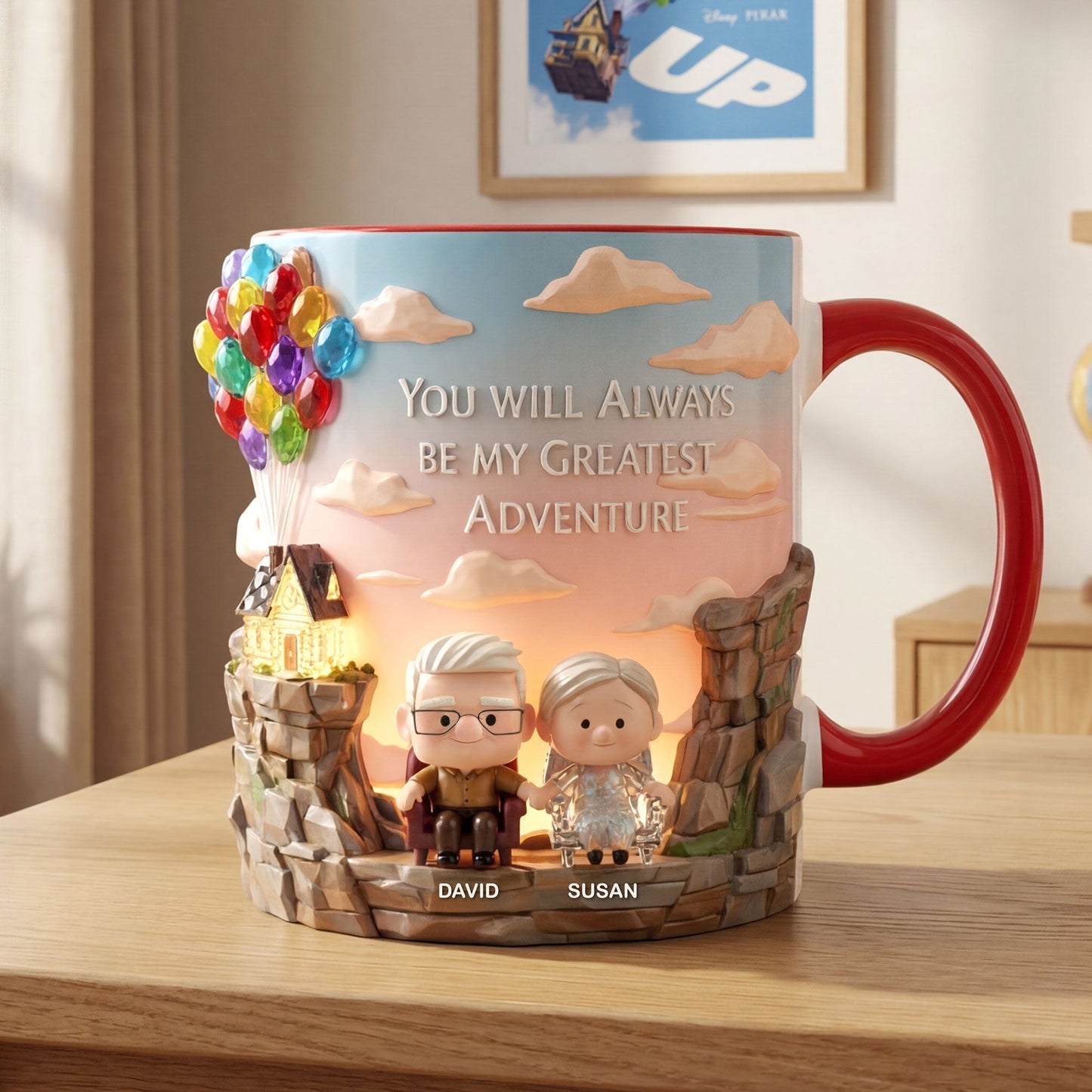 DSNY You Will Always Be My Greatest Adventure - Personalized Accent Mug - Gift For Couple, Fan Movies HH01