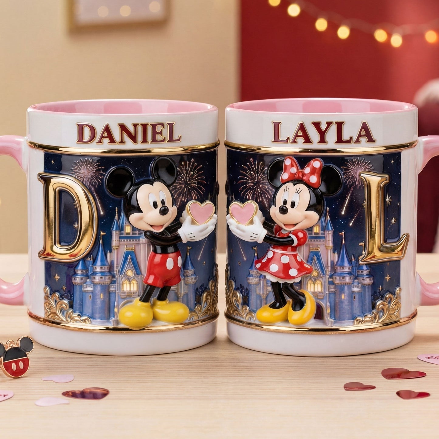 MkMo Magic Mouse With Alphabet - Personalized Accent Mug - Gift For Couple, Fan Movies HH01