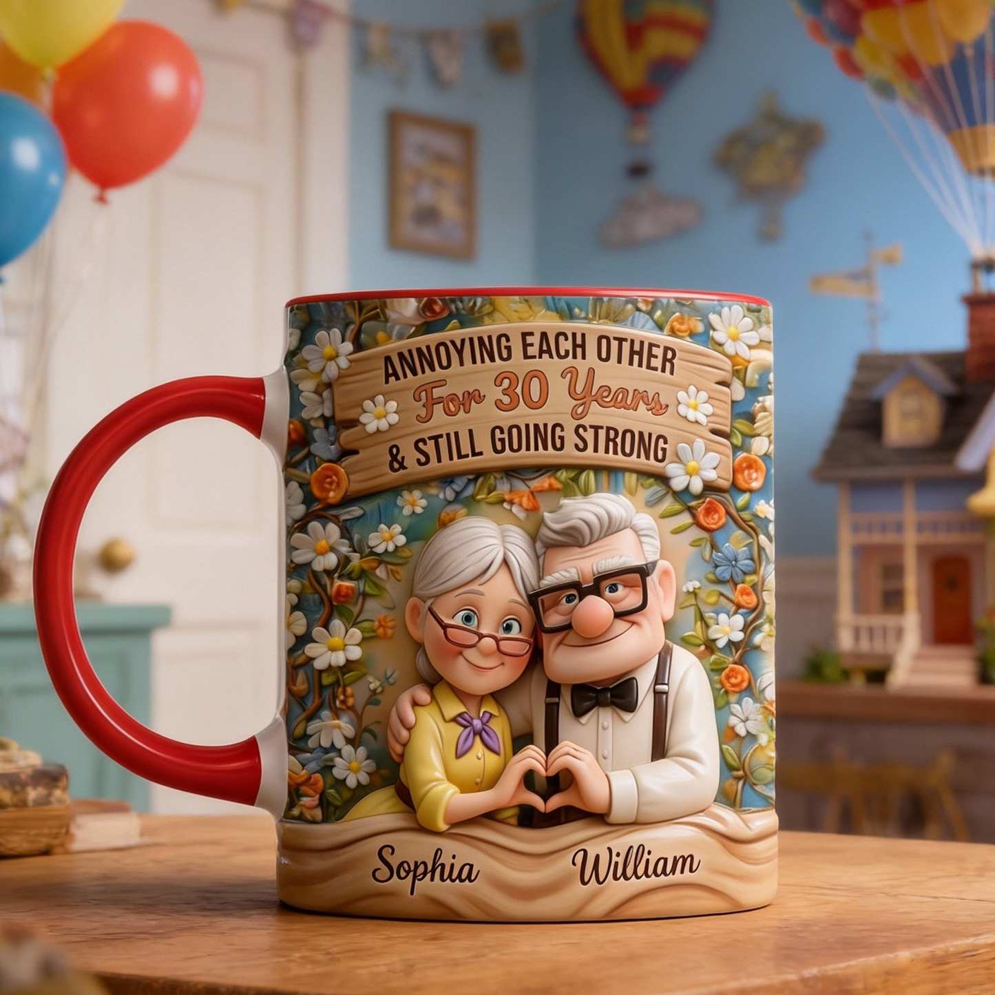 DSNY Annoying Each Other And Still Going Strong - Personalized Accent Mug - Gift For Couples NL122