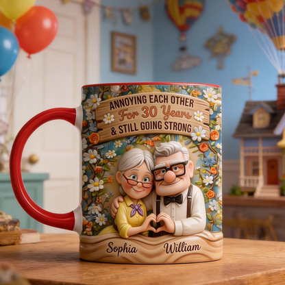 DSNY Annoying Each Other And Still Going Strong - Personalized Accent Mug - Gift For Couples NL122