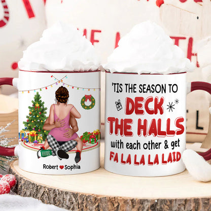 Tis The Season, Couple Gift, Personalized Mug, Funny Couple Mug, Christmas Gift