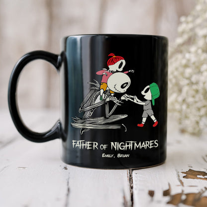 Dad Mom And Children 02QHDT230323 Personalized Black Coffee Mug
