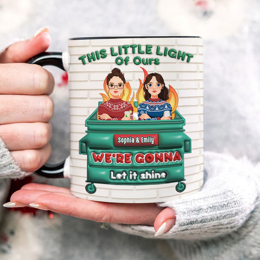 Personalized Gifts For Coworkers Coffee Mug Cute 3D Inflated Effect 04kati021224pa