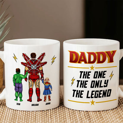 Personalized Gifts For Father Coffee Mug Daddy, The One, The Only, The Legend 06OHTI140324PA