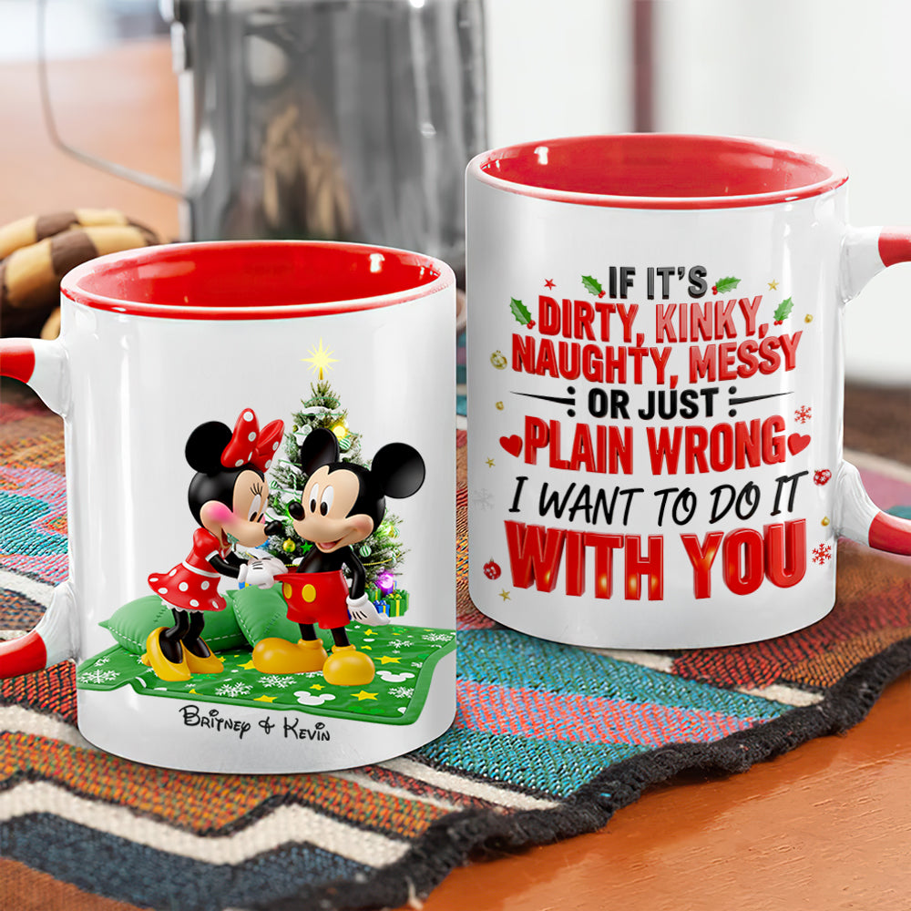 MkMo Naughty Love Magic Mouse - Personalized Accent Mug - Gift For Couples NA94