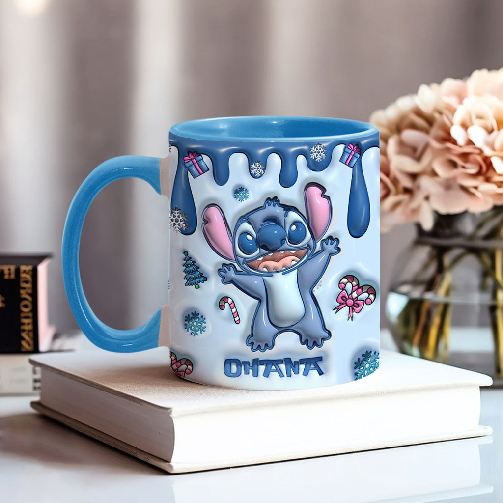 Ohana Means Family - Personalized 3D Effect Accent Mug - Gift For Sti Fans NL122