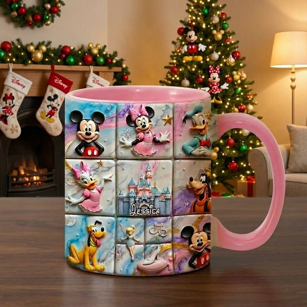 MkMo Magic Mouse With Friends - Personalized Accent Mug - Christmas Gift For Fan Movies HH01