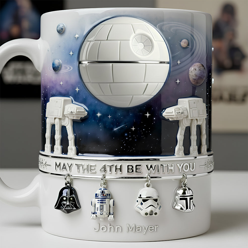 Stwa May The 4th Be With You - Personalized White Mug - Gift For Fan Movies HH01