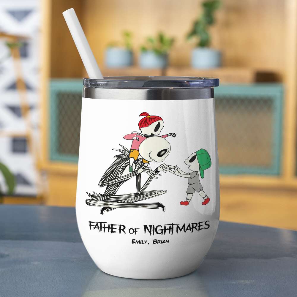 Father And Children 02QHDT230323 Personalized Black Coffee Mug