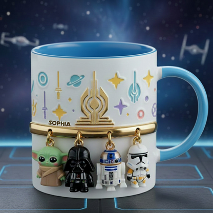 Stwa Galaxy Star Characters - Personalized Accent Mug - Gift For Movie Fans NL122