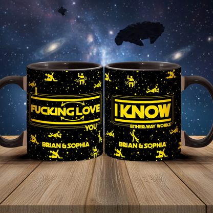 I F*cking Love You - Personalized Accent Mug - Gift For Couples NL122
