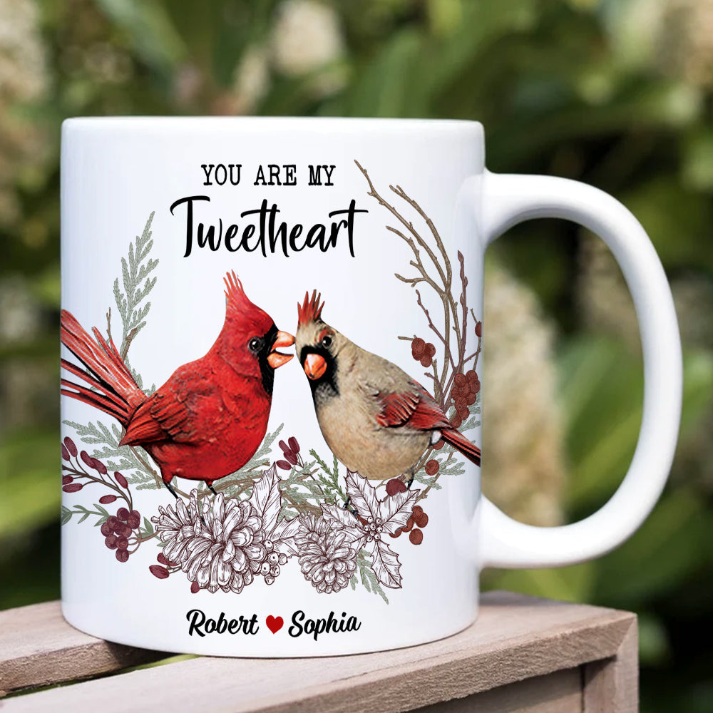 You're My Tweetheart Personalized Bird Couple Mug, Gift For Couple