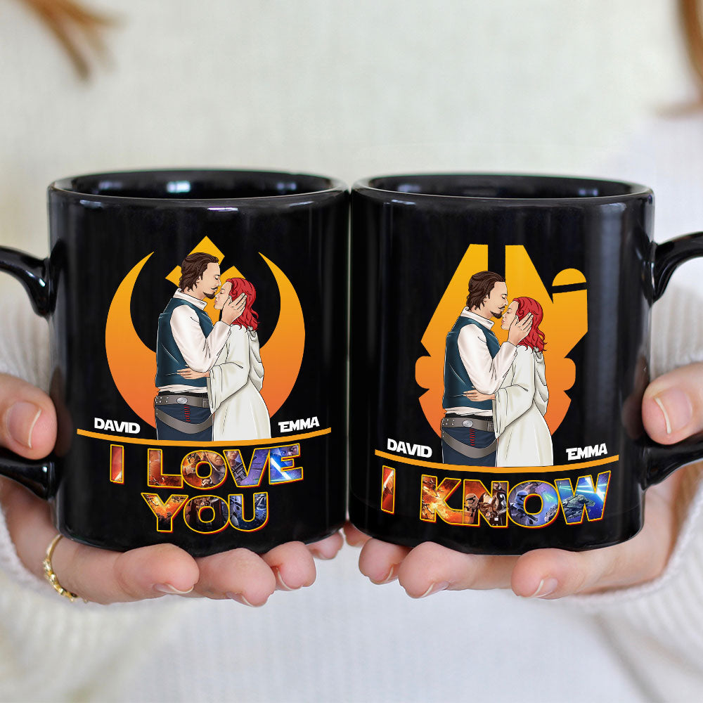 I Love You, Gift For Couple, Personalized Mug, Couple Kissing Mug, Couple Gift 06HUTI270423TM