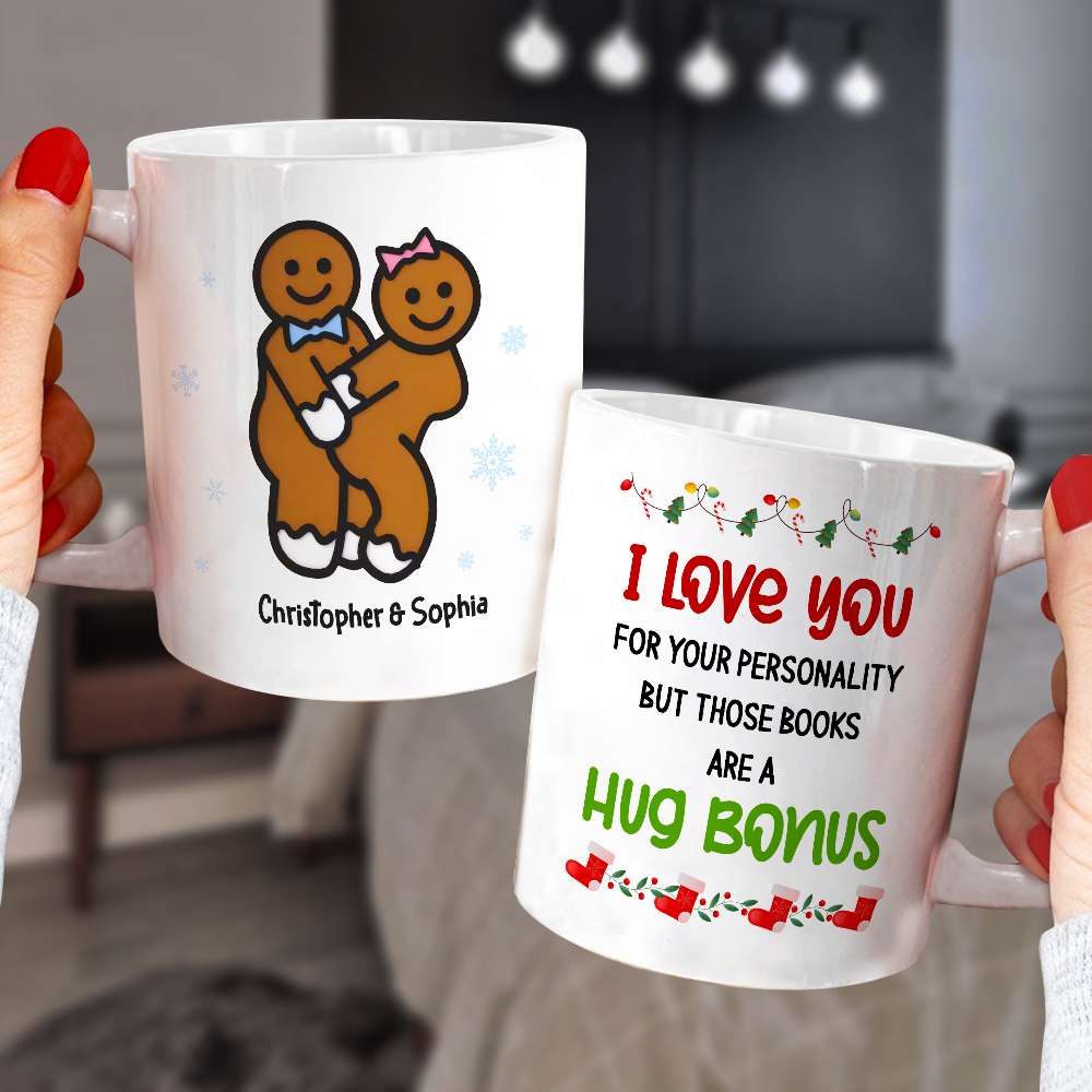 Naughty Gingerbread Christmas Couple, Christmas Mug Gift For Couples
