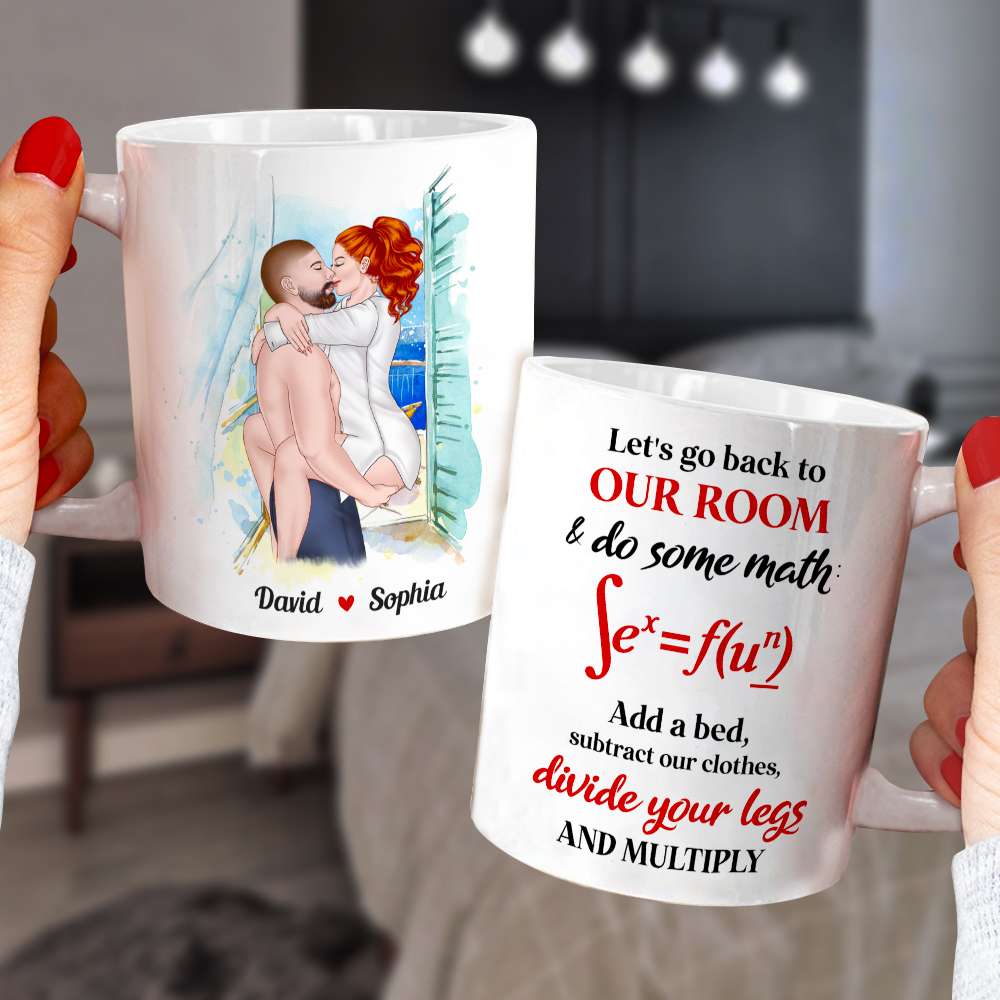 Let's Go Back To Our Room, Personalized Mug, Naughty Gift For Couple