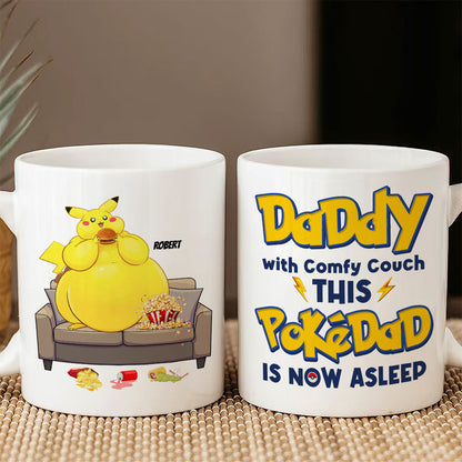 Personalized Gifts For Dads Coffee Mug Daddy With A Comfy Couch 01KATI310124